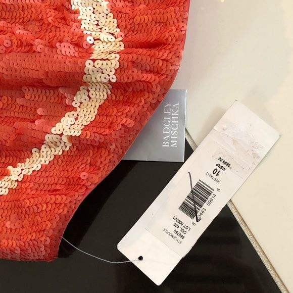 💥 Badgley Mischka Sequin Dress NWT 💥 - Picture 2 of 8